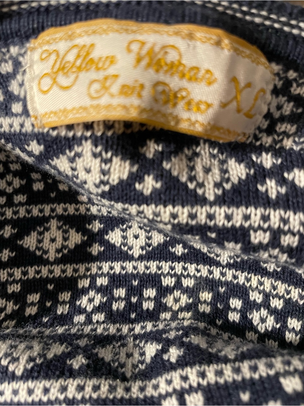 Navy Patterned Fair Isle Cardigan Jacket - Picture 3 of 11